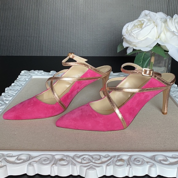 🐰 Bruno Magli • “Carla” Suede Mule Heels - Picture 8 of 10